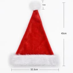 image-Decorations Red Plush Christmas Hat