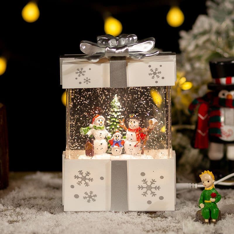 image-Christmas Decoration Gift Box Crystal Ball Small Night Lamp Ornaments