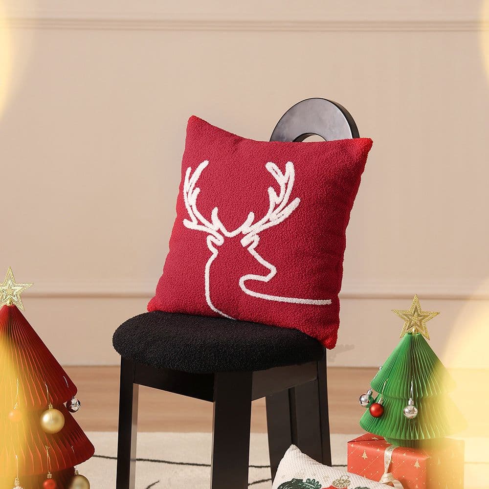 image-Christmas Festival Pillow Cover Home Snowflake