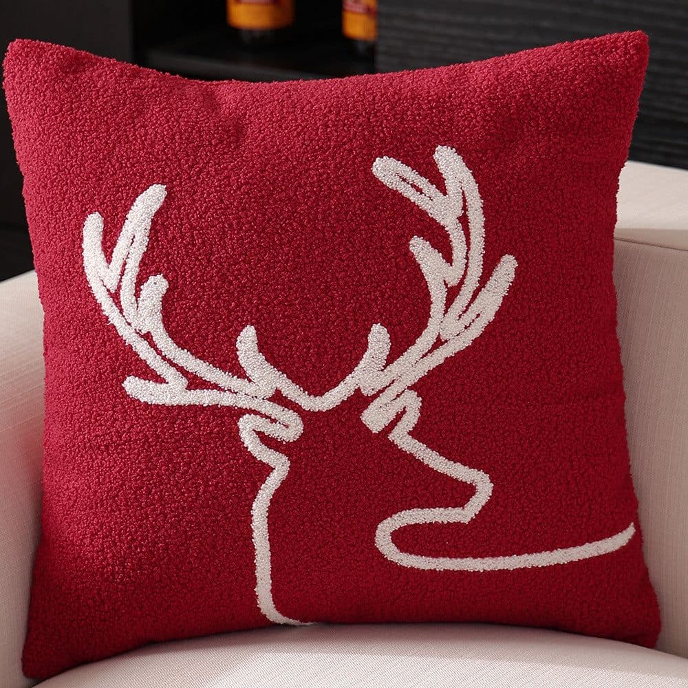 image-Christmas Festival Pillow Cover Home Snowflake