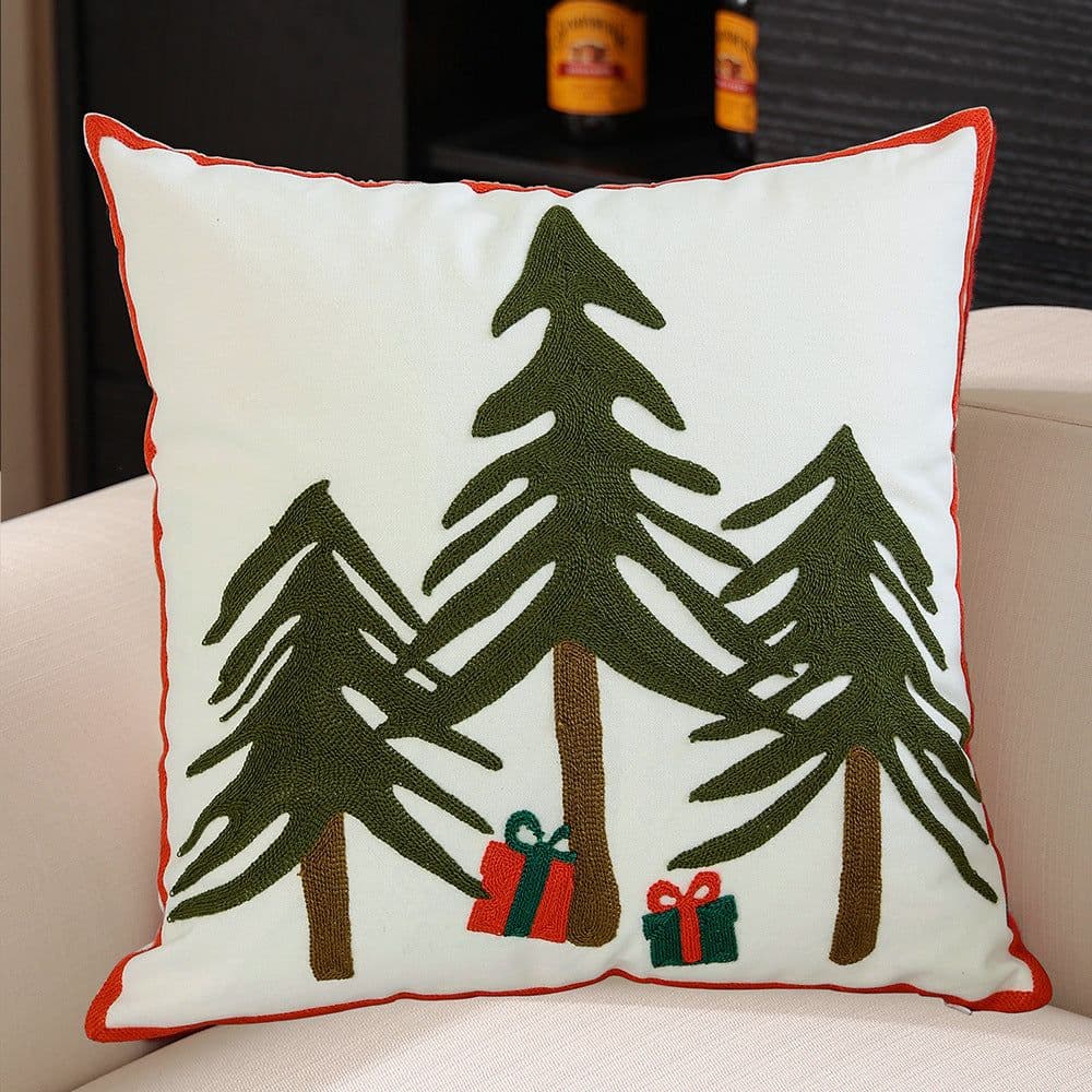 image-Christmas Festival Pillow Cover Home Snowflake