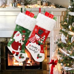 image-Christmas Decoration Supplies Flannel Gift Bag