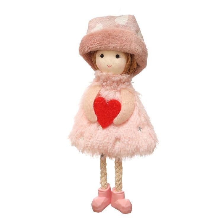 image-Christmas angel plush pendant