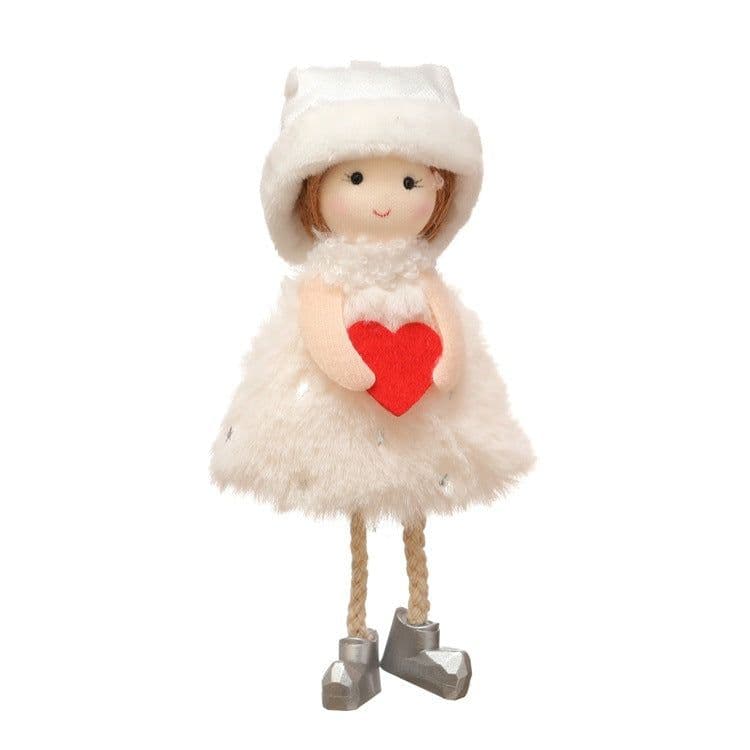 image-Christmas angel plush pendant