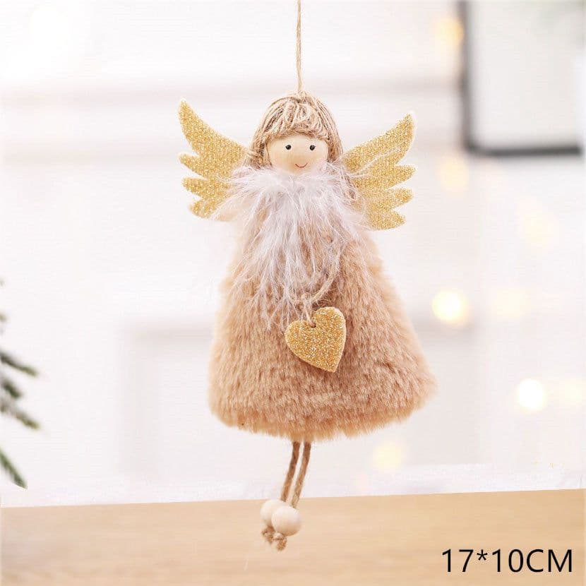 image-Christmas angel plush pendant