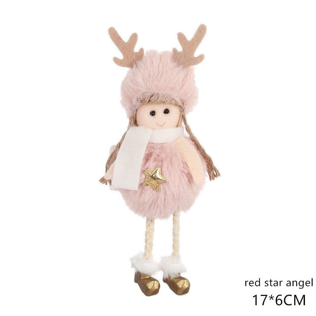 image-Christmas angel plush pendant