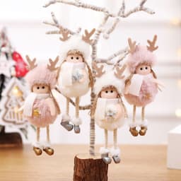 image-Christmas angel plush pendant