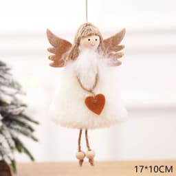 image-Christmas angel plush pendant