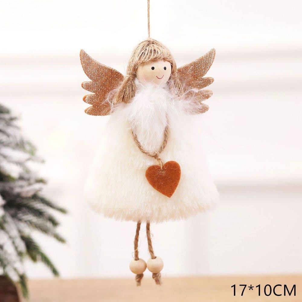 image-Christmas angel plush pendant
