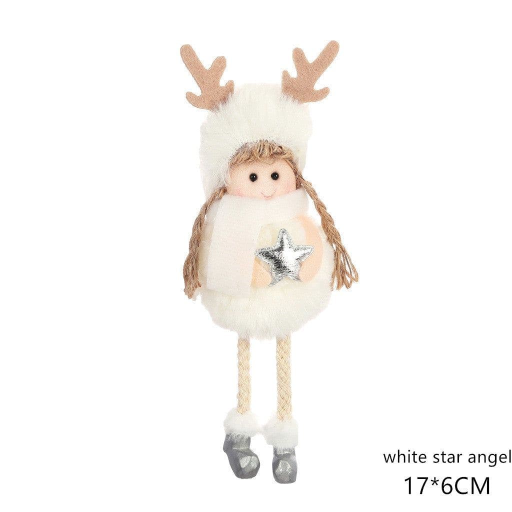 image-Christmas angel plush pendant