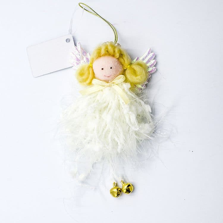 image-Christmas angel plush pendant