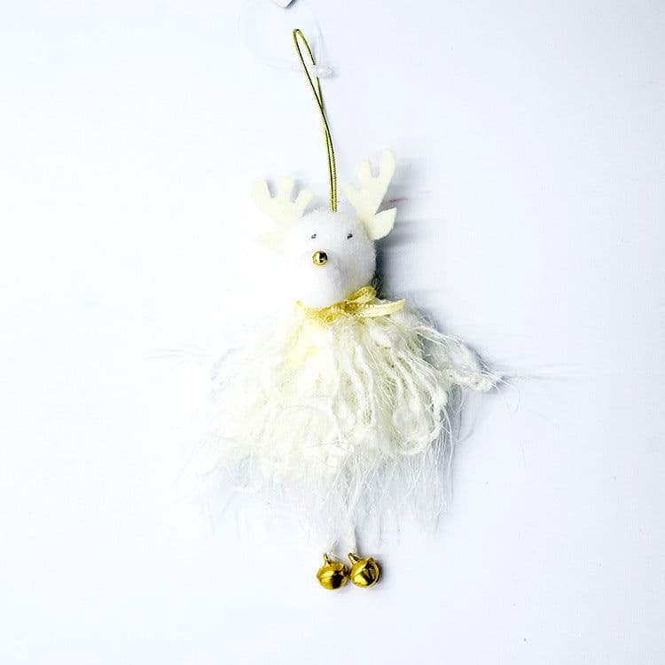 image-Christmas angel plush pendant