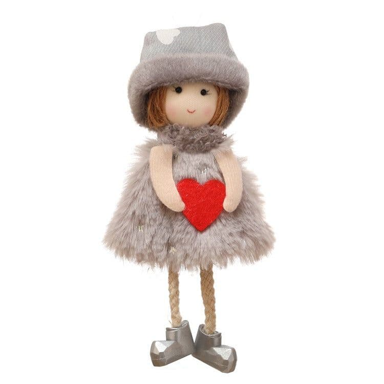 image-Christmas angel plush pendant
