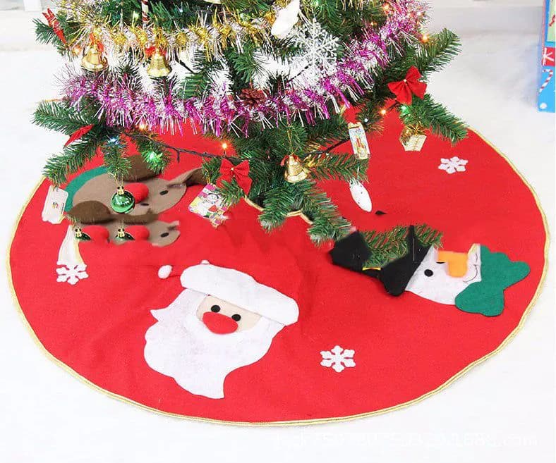 image-Christmas Tree Skirt High Grade Hotel Christmas Decoration Tree Skirt Layout