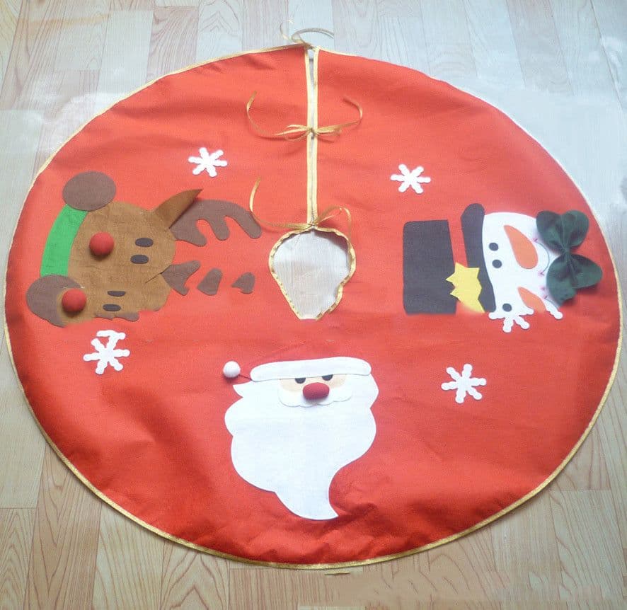 image-Christmas Tree Skirt High Grade Hotel Christmas Decoration Tree Skirt Layout