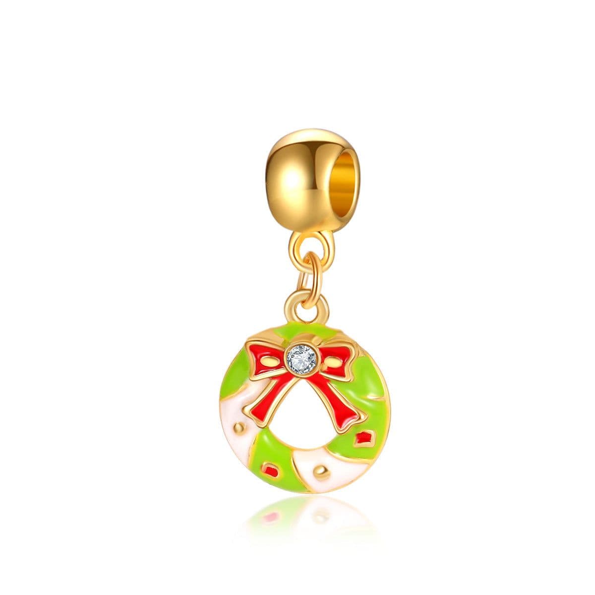 image-Christmas Jewelry Gift Calendar Cloth Bag Bracelet Necklace Beads DIY Gift Set