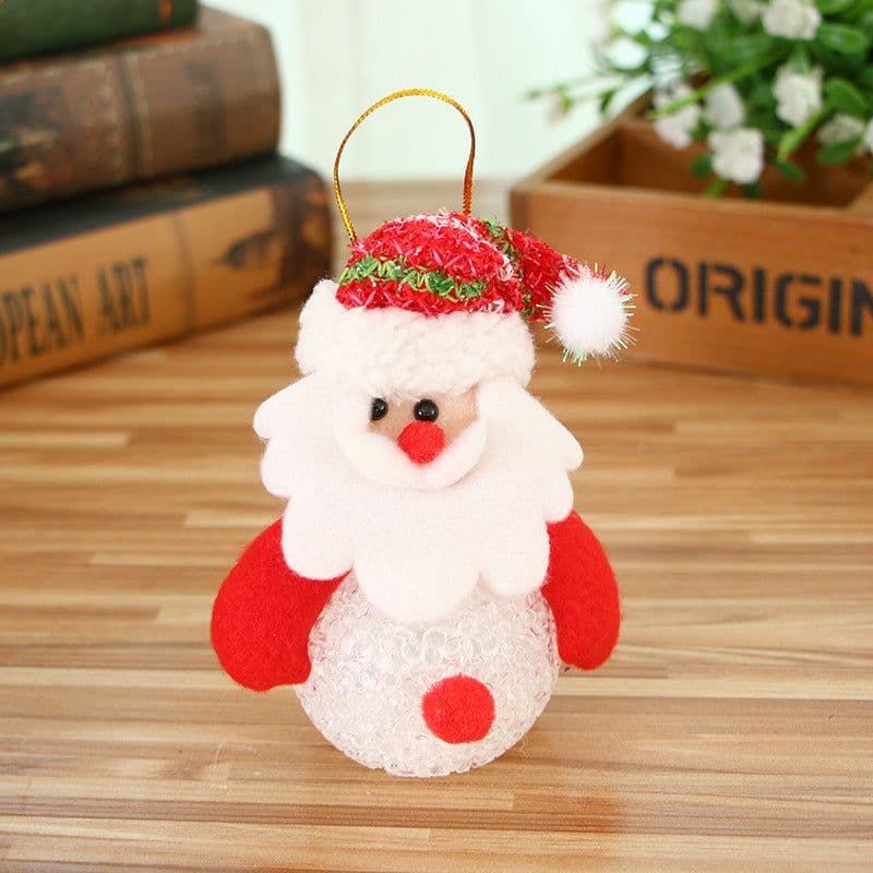 image-Christmas Luminous Pendant Santa Claus Snowman Bear Elk Lantern
