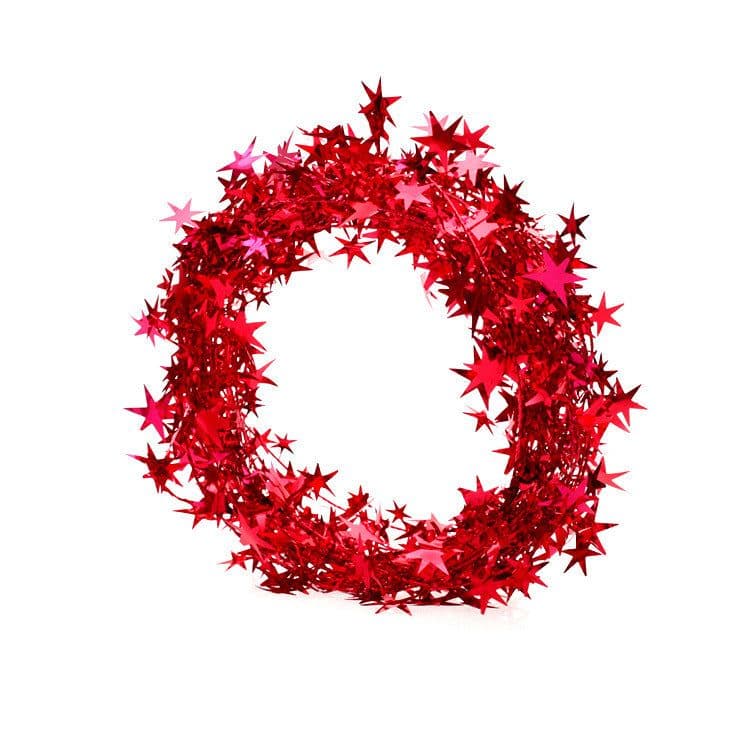 image-1PCS Christmas Tree Hanging Star Pine Garland Christmas Decoration Ornament new year 5m Wholesale christmas decorations for home