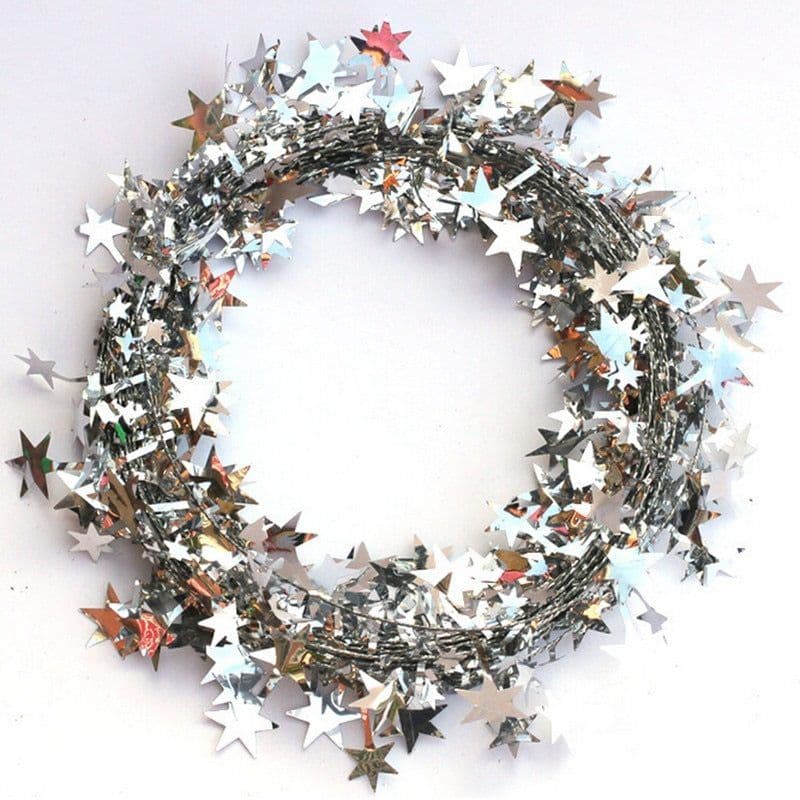 image-1PCS Christmas Tree Hanging Star Pine Garland Christmas Decoration Ornament new year 5m Wholesale christmas decorations for home