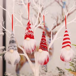 image-Christmas faceless doll forest man ornament