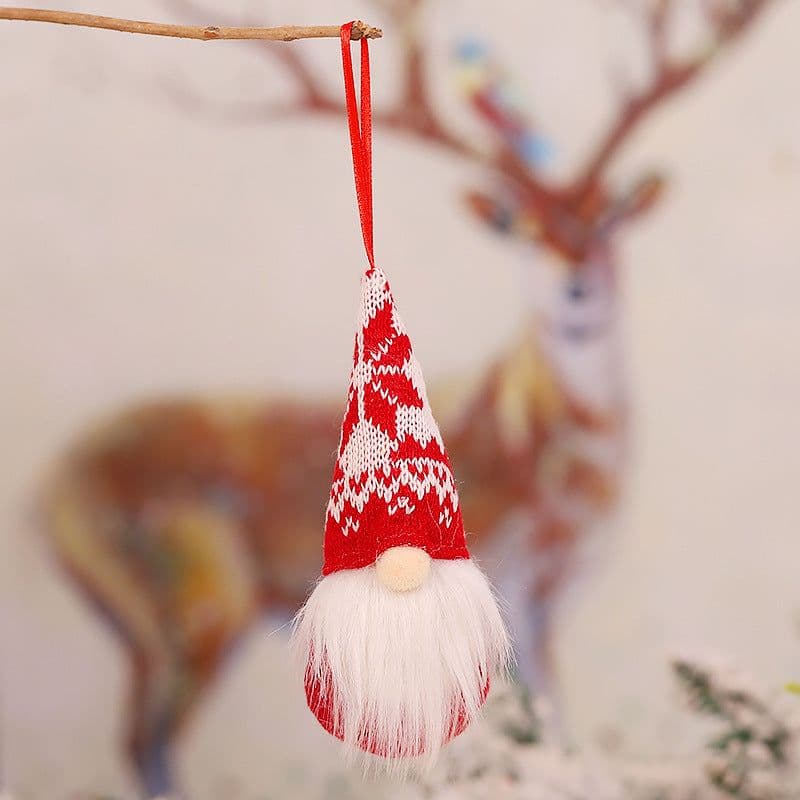 image-Christmas faceless doll forest man ornament
