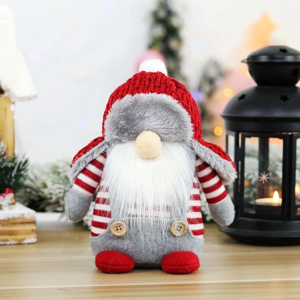 image-Faceless Dolls Ornaments Nordic Forester Santa Claus Ornaments Christmas Window Decoration