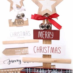 image-Christmas decorations with English letters