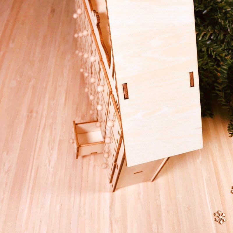 image-DIY wooden calendar Christmas gift box
