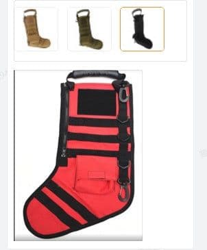 image-Christmas stocking bag military storage bag