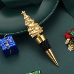 image-Creative Christmas Tree Wine Stopper Sealed Wine Bottle Stopper