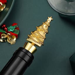 image-Creative Christmas Tree Wine Stopper Sealed Wine Bottle Stopper