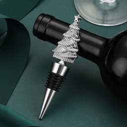 image-Creative Christmas Tree Wine Stopper Sealed Wine Bottle Stopper