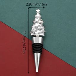 image-Creative Christmas Tree Wine Stopper Sealed Wine Bottle Stopper
