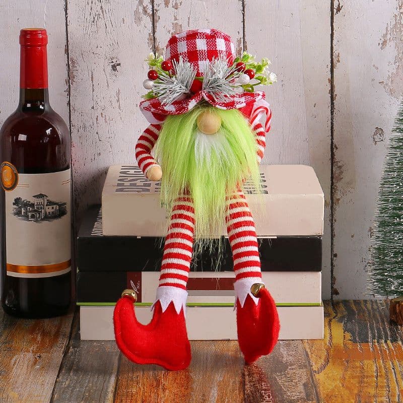 image-Christmas Long Legs Green Beard Doll Decoration Christmas Decorations