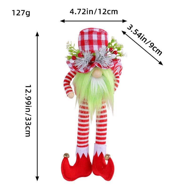 image-Christmas Long Legs Green Beard Doll Decoration Christmas Decorations