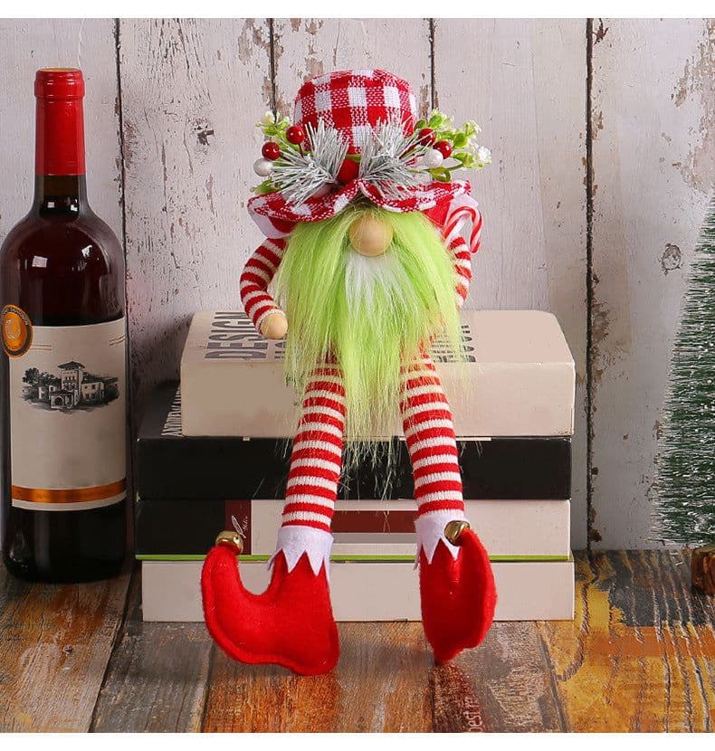 image-Christmas Long Legs Green Beard Doll Decoration Christmas Decorations