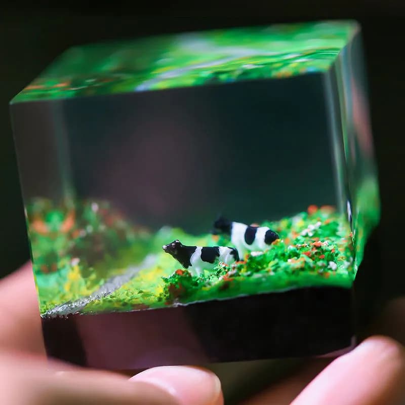 image-Resin Landscape Oil Painting Decoration
