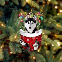 image-Christmas Tree Socks Dog Pendant Decoration Holiday Gift