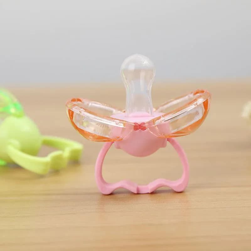 image-Love baby baby baby new baby pacifier anti automatically closed round head flat hair randomly issued