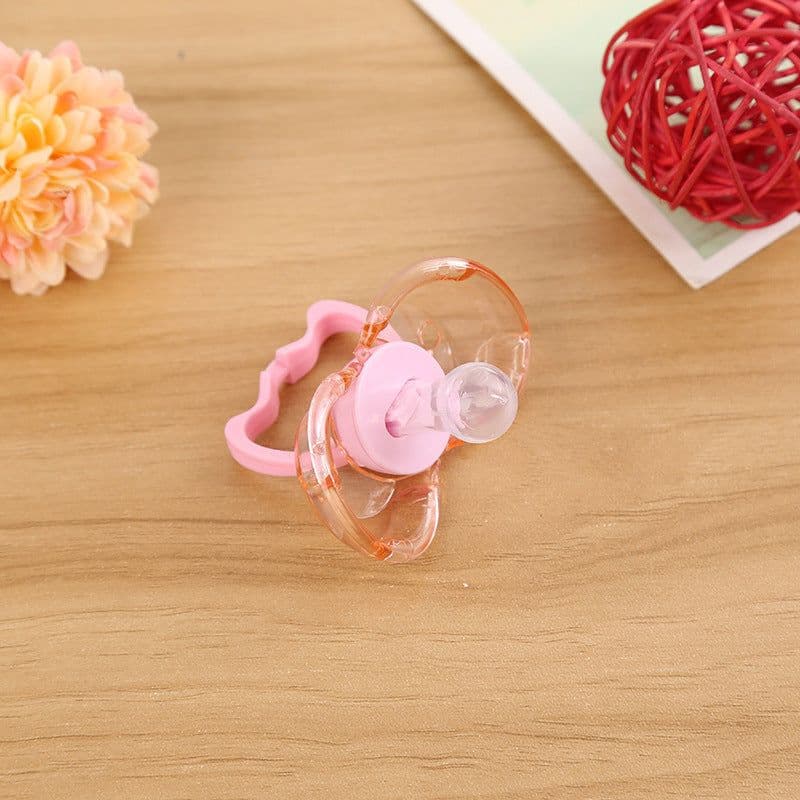 image-Love baby baby baby new baby pacifier anti automatically closed round head flat hair randomly issued