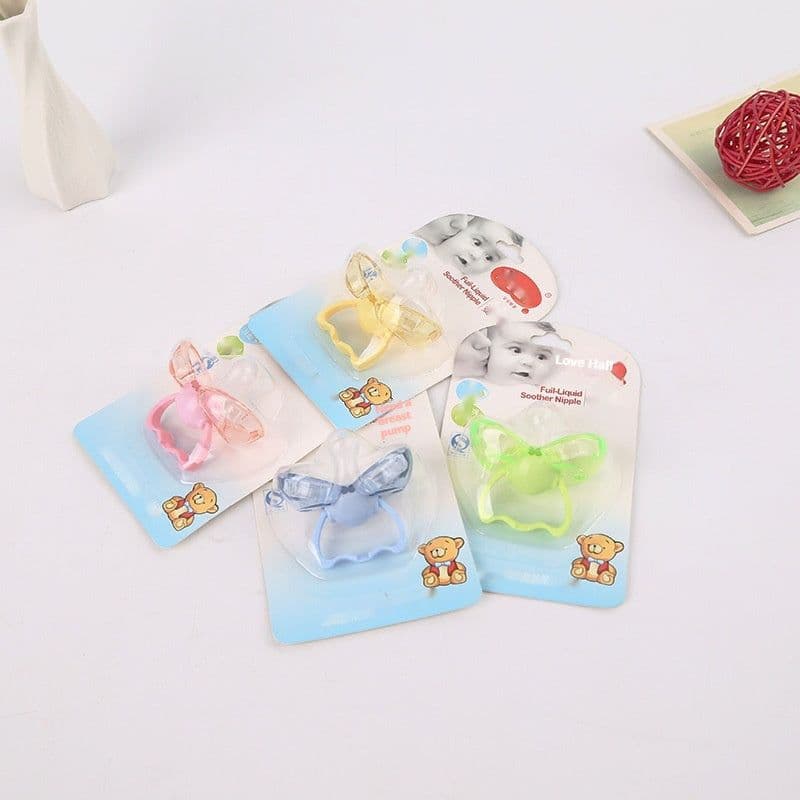 image-Love baby baby baby new baby pacifier anti automatically closed round head flat hair randomly issued