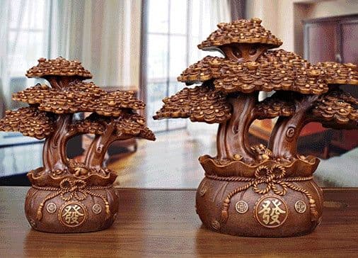 image-Lucky Money Tree Decoration Lucky Tree Home Living Room Wine Cabinet Bar Counter Decoration Crafts