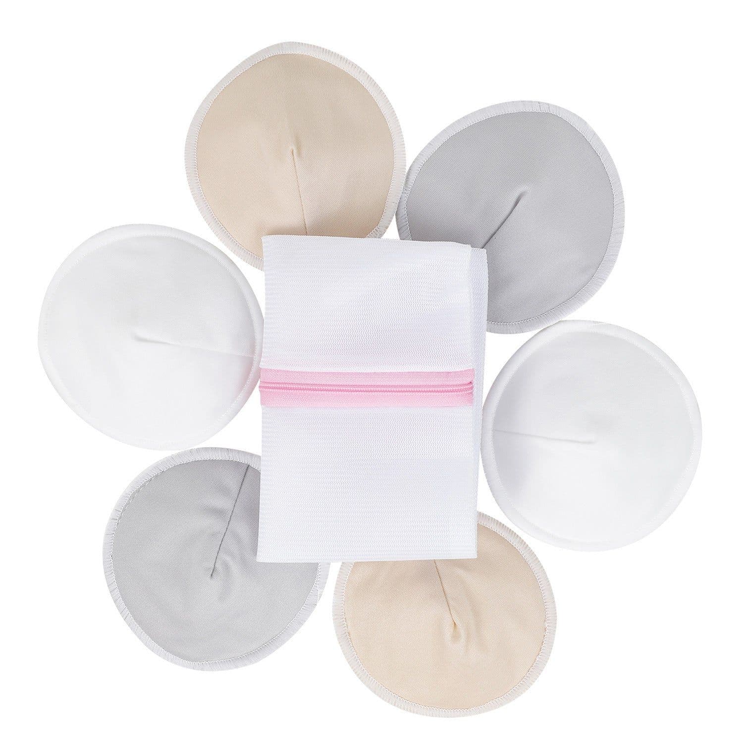 image-Nursing Breast Pads Breastfeeding Nipple Pad For Maternity Breast Feeding Organic Bamboo Nursing Feeding Breast Pads