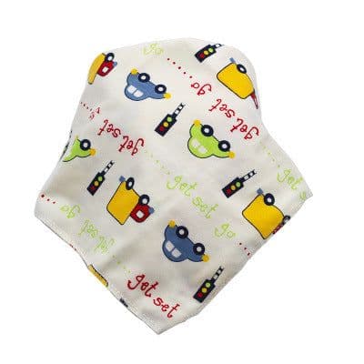 image-Baby Bibs Waterproof Triangle Cotton Cartoon Child Baberos Bandana Bibs Dribble Bibs Newborn Slabber Absorbent Cloth