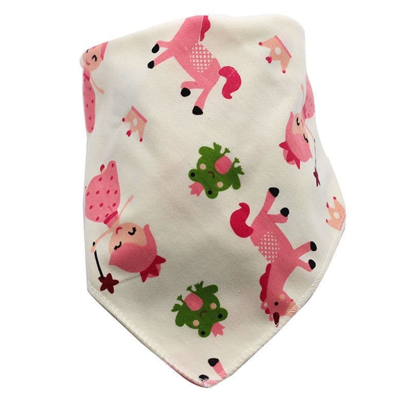 image-Baby Bibs Waterproof Triangle Cotton Cartoon Child Baberos Bandana Bibs Dribble Bibs Newborn Slabber Absorbent Cloth
