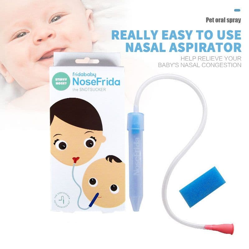 image-Baby Mouth Suction Nose Baby Cleaning Nose Anti-ride Nose Frida Nasal Aspirator Baby Health Care Medicine Dropper Accessories