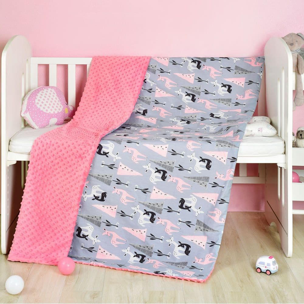 image-Cotton cartoon baby blanket, baby comfort peas blanket