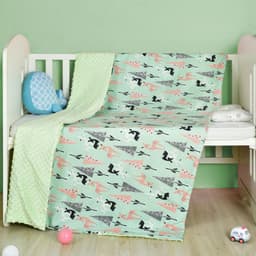 image-Cotton cartoon baby blanket, baby comfort peas blanket