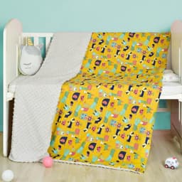 image-Cotton cartoon baby blanket, baby comfort peas blanket
