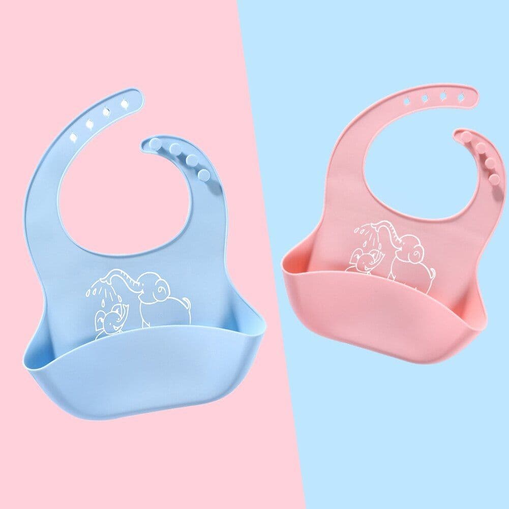 image-Baby food Bib baby meal silicone saliva bag